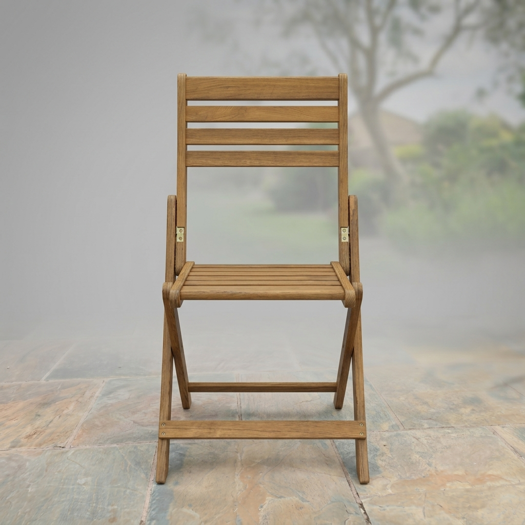 Premium Wood Folding Chair – Classic Outdoor Patio Design