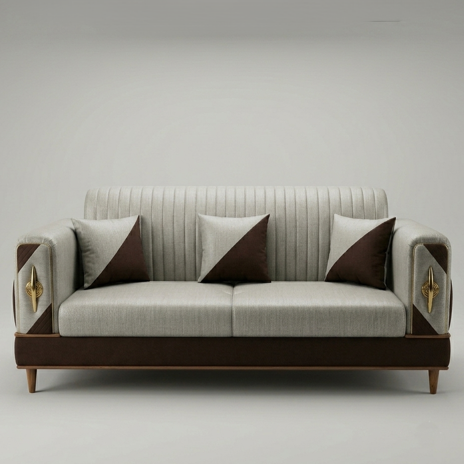 Fabric Sofa Premium Wood Contemporary Luxury Design
