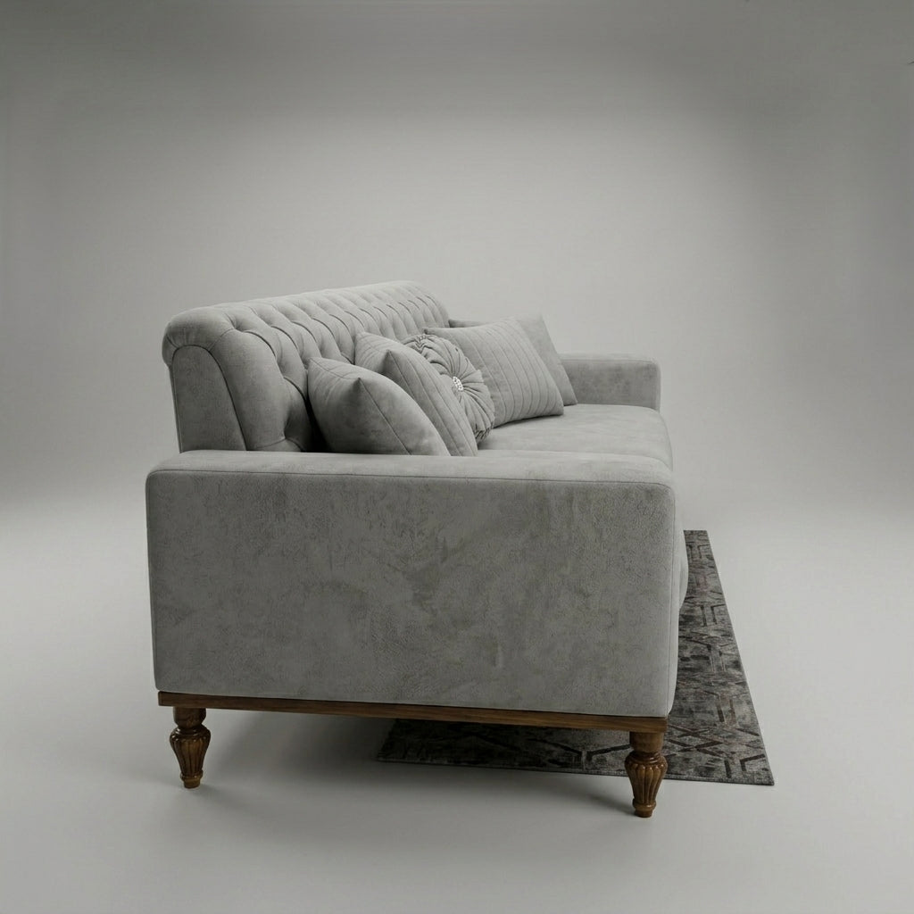 Fabric Sofa Premium Wood Classic Living Room Design
