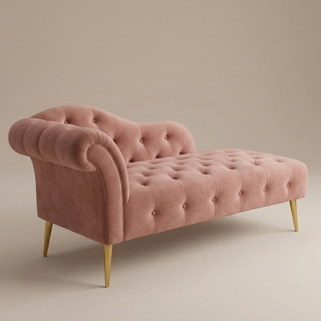 Chaise Lounge Premium Wood Classic Bedroom Design