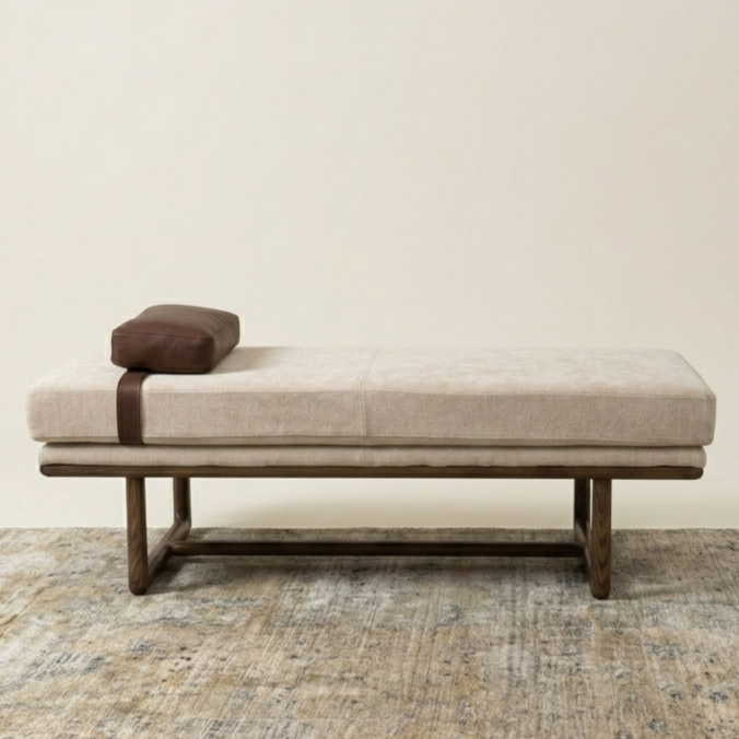 Upholstered Premium Wood Seti – Modern Minimalist Design