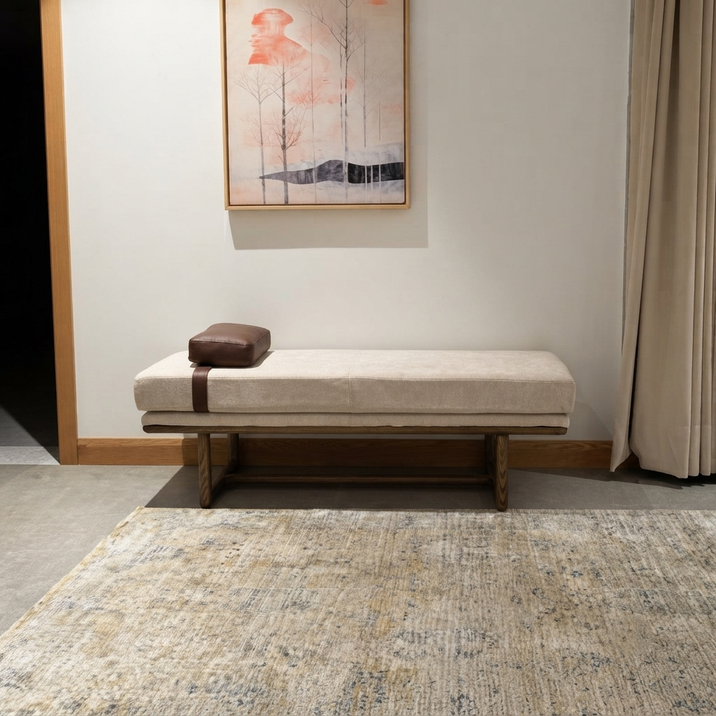 Upholstered Premium Wood Seti – Modern Minimalist Design