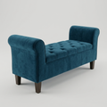 Tufted Velvet Seti with Premium Wood Legs – Classic Style