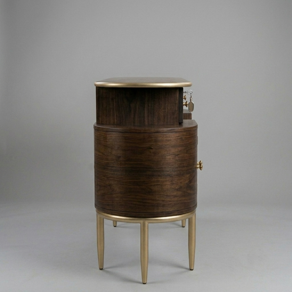 Dressing Table in Premium Wood – Art Deco Vanity