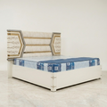 Modern Upholstered Bed in Premium Wood – Glamour Design