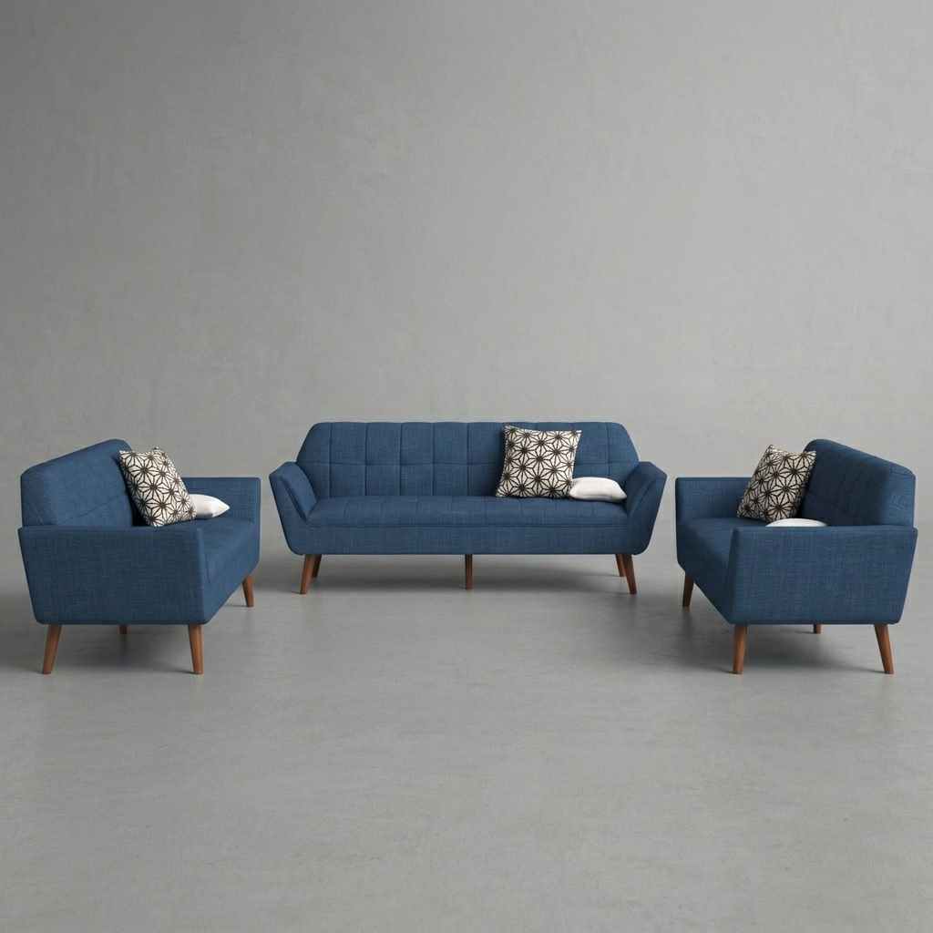 Fabric Sofa Premium Wood Scandinavian Style Design