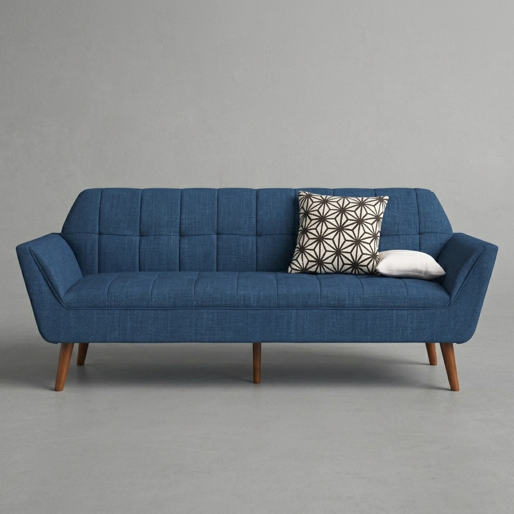 Fabric Sofa Premium Wood Scandinavian Style Design