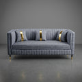 Fabric Sofa Premium Wood Contemporary Accent Design