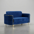 Velvet Sofa Premium Wood Contemporary Lounge Design